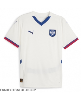 Serbia Tricou Fotbal Replică European 2024 Barbati Deplasare